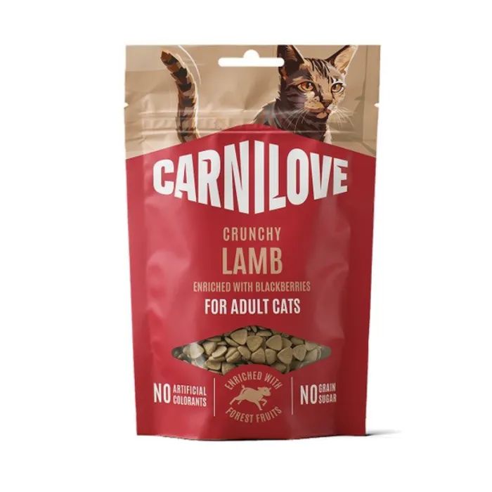 Лакомство для котов Carnilove Crunchy Snack Lamb with Blackberries 50 г (8595602582532)