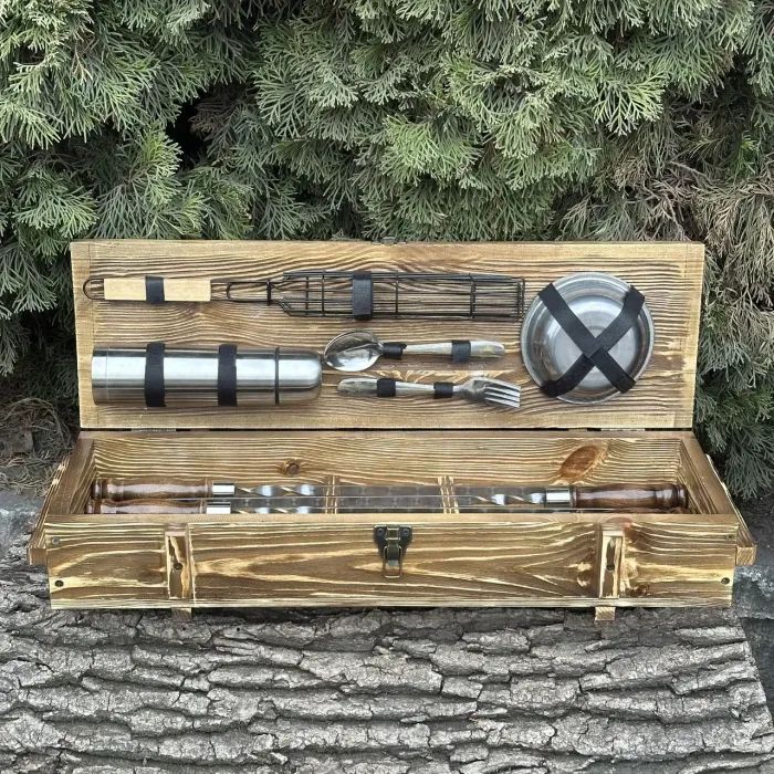 Набор для барбекю Metalzavod Комбат бірюзовий (PN-Kombat-BRZ) изображение 3