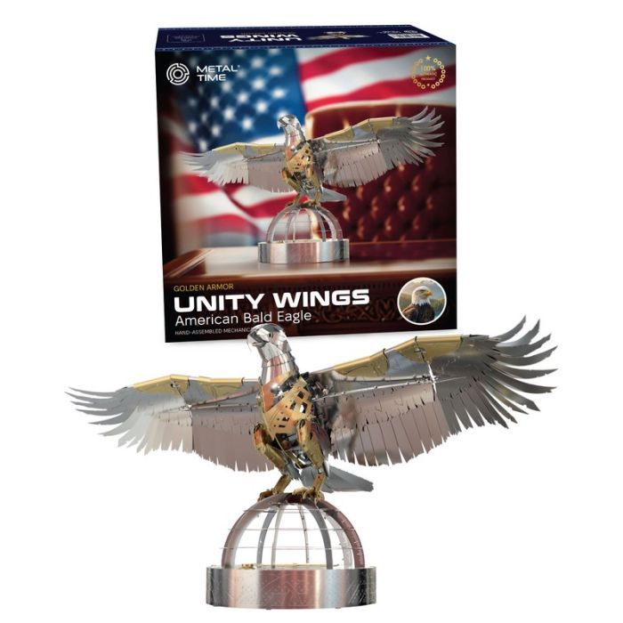 Конструктор Metal Time Коллекционная модель Unity Wings Eagle Golden Armor (MT101GA/READY)