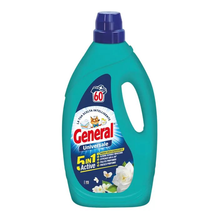 Гель для стирки General 5-в-1 Универсальный 1.98 л (8001990039041)