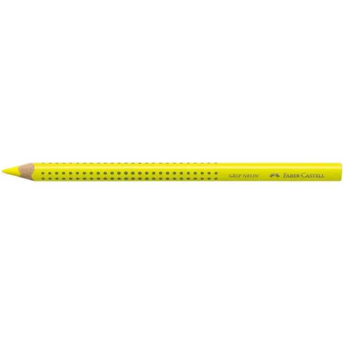 Маркер Faber-Castell карандаш текстоотделитель Jumbo Grip Neon, цвет желтый (21329) изображение 2