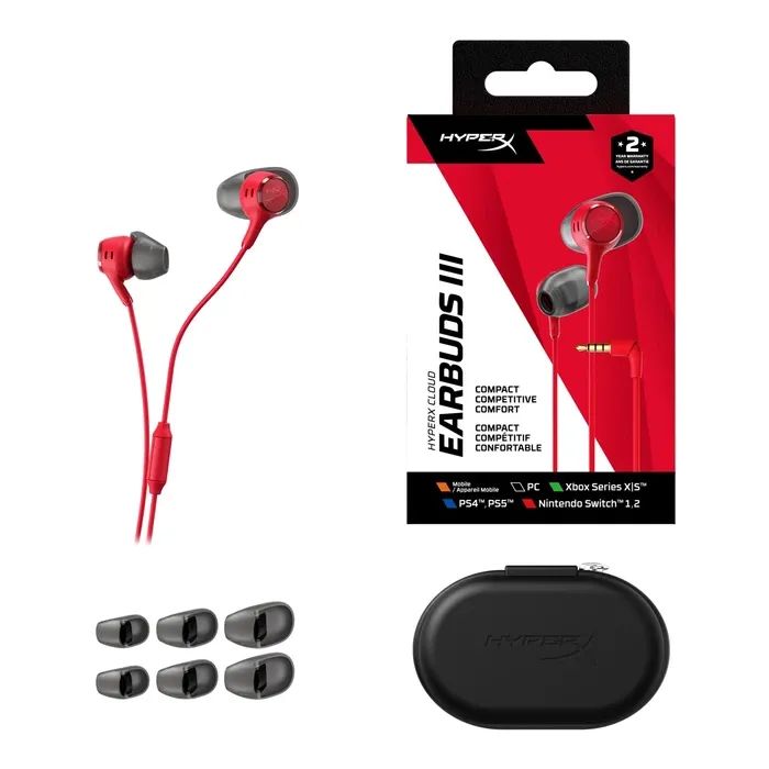 Навушники HyperX Cloud Earbuds III Wired Red (BN7S0AA) зображення 11