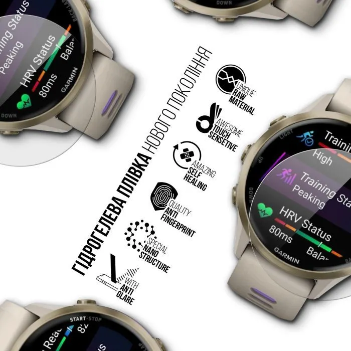 Пленка защитная Armorstandart Matte hydrogel Garmin Forerunner 970 6 pcs (ARM92018) изображение 2