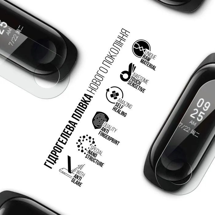 Пленка защитная Armorstandart Matte hydrogel Xiaomi Mi Band 2 6 pcs (ARM92112) изображение 2