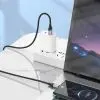 Дата кабель USB 2.0 AM to USB-C 1.0m 3A nylon X102 black HOCO (6942007608770) изображение 6