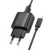 Зарядное устройство HOCO C141A 2xUSB + cable USB to Lightning black (6942007627863) изображение 3
