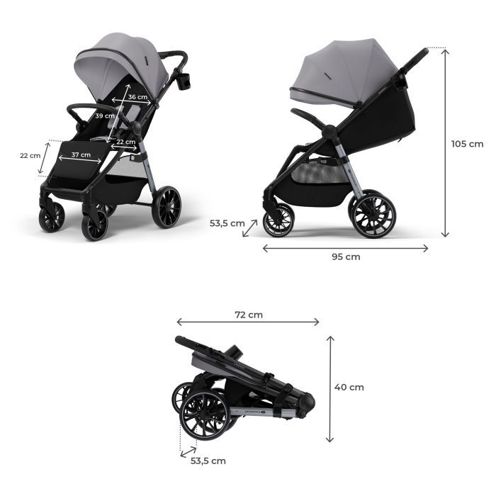 Коляска Kinderkraft Grande 2 Black (KSGRAN02BLK0000) (5902533929580) зображення 5