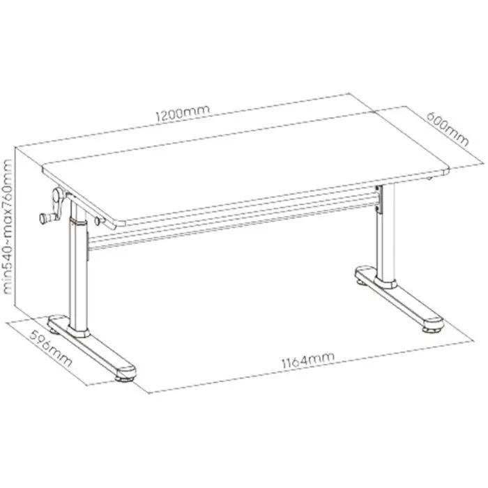 Парта Cubby сіра (Imparare Grey) зображення 6