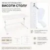 Парта Cubby сіра (Imparare Grey) зображення 7