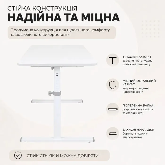 Парта Cubby сіра (Imparare Grey) зображення 8