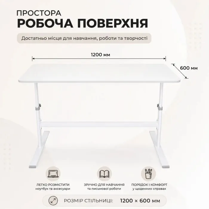 Парта Cubby сіра (Imparare Grey) зображення 9