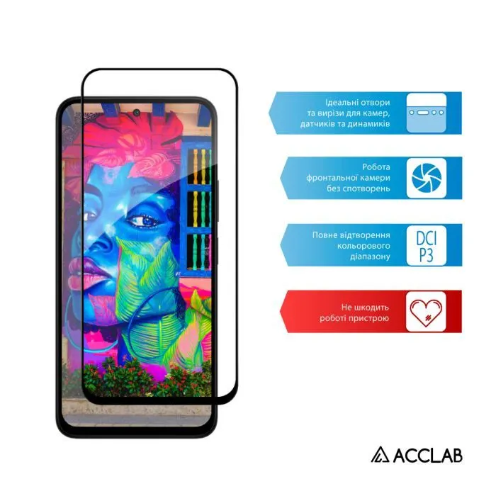 Скло захисне ACCLAB Full Glue ESD Xiaomi Redmi 15 4G Black (1283126625688) зображення 5