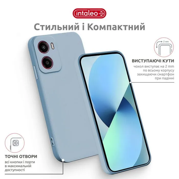 Чохол до мобільного телефона Intaleo SoftShell Moto G05 Light Blue (1283126632273) зображення 4
