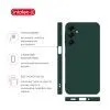 Чохол до мобільного телефона Intaleo Silicone Samsung Galaxy A16 Dark Green (1283126600036) зображення 4