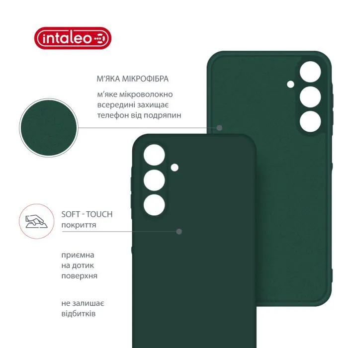 Чохол до мобільного телефона Intaleo Silicone Samsung Galaxy A16 Dark Green (1283126600036) зображення 5