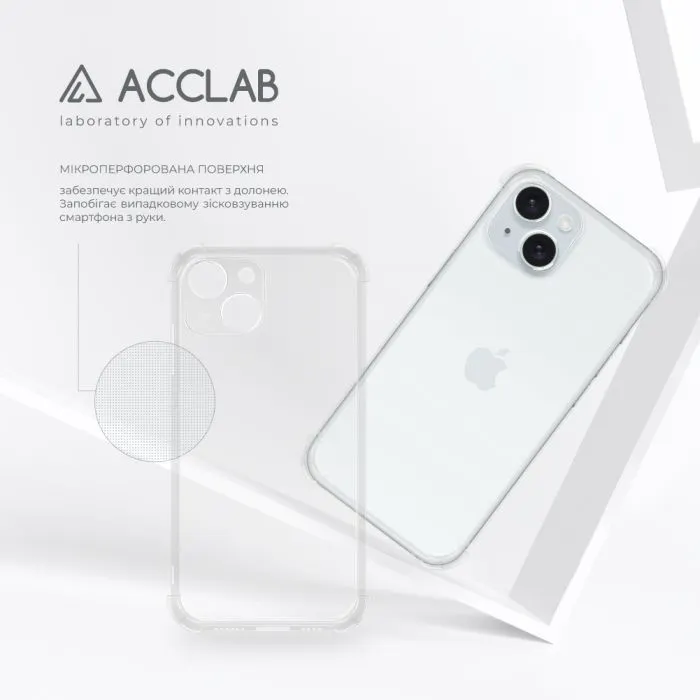 Чохол до мобільного телефона ACCLAB ShockProof Apple iPhone 15 Plus Transparent (1283126587887) зображення 5