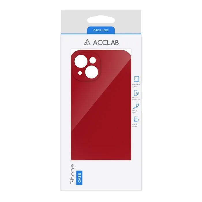 Чохол до мобільного телефона ACCLAB SoftShell Apple iPhone 14 Plus Red (1283126556999) зображення 2