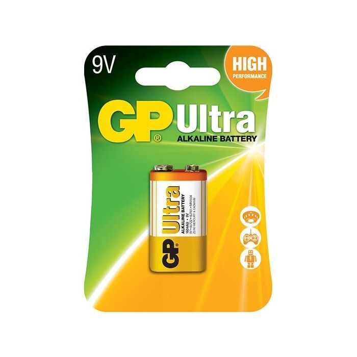 Батарейка Gp Крона Ultra Alcaline 6LF22 / 6LR61 9V * 1 (1604AU-5UE1 / 4891199034688)