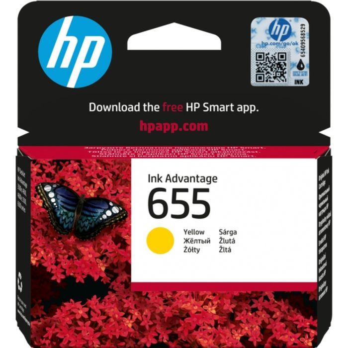 Картридж HP DJ No.655 Yellow DJ4615/4625/3525 (CZ112AE)