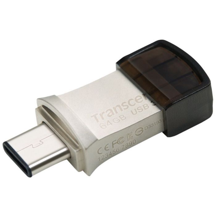 USB флеш накопитель Transcend 128GB JetFlash 890 Silver USB 3.1/Type-C (TS128GJF890S) изображение 4