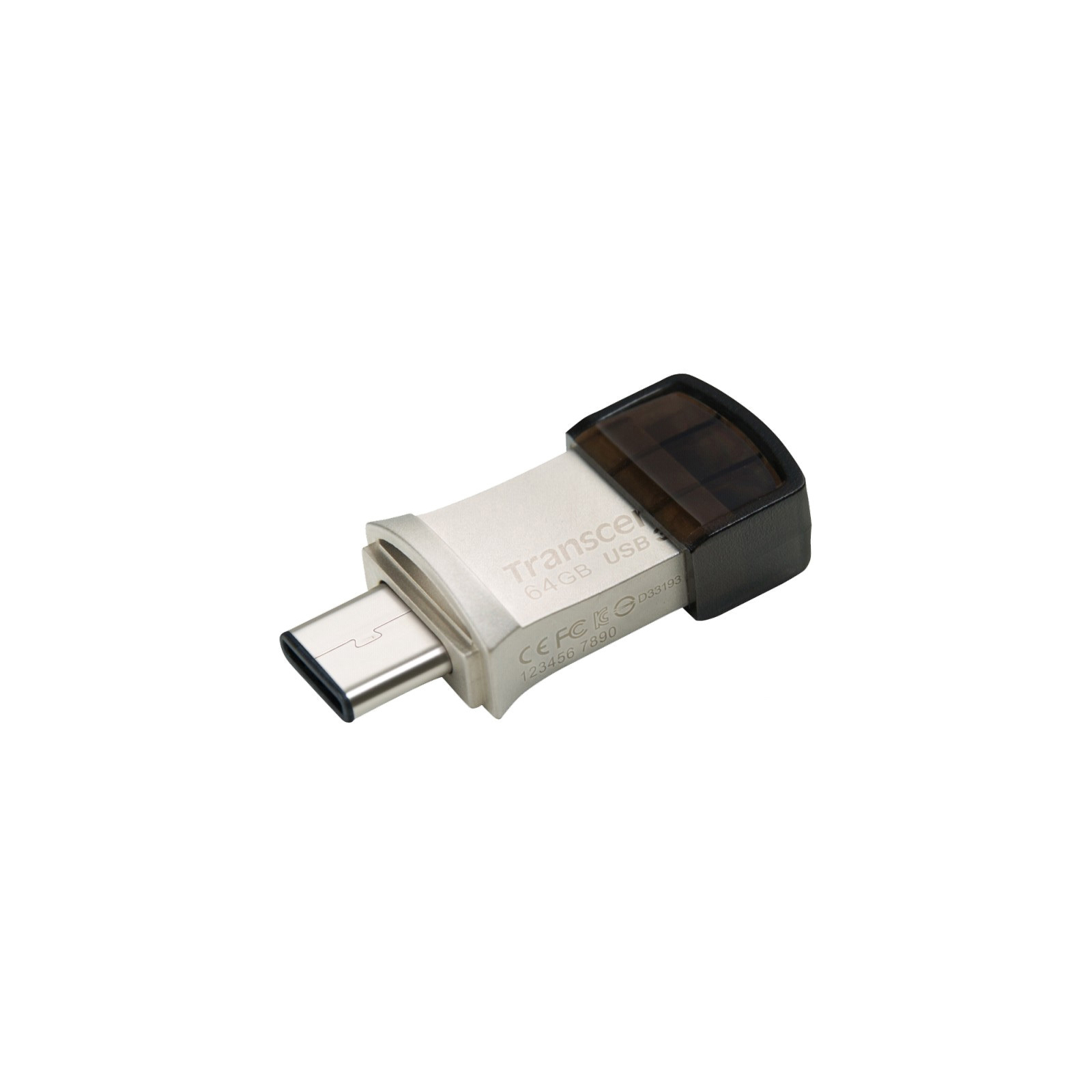 USB флеш накопитель Transcend 128GB JetFlash 890 Silver USB 3.1/Type-C (TS128GJF890S) изображение 4