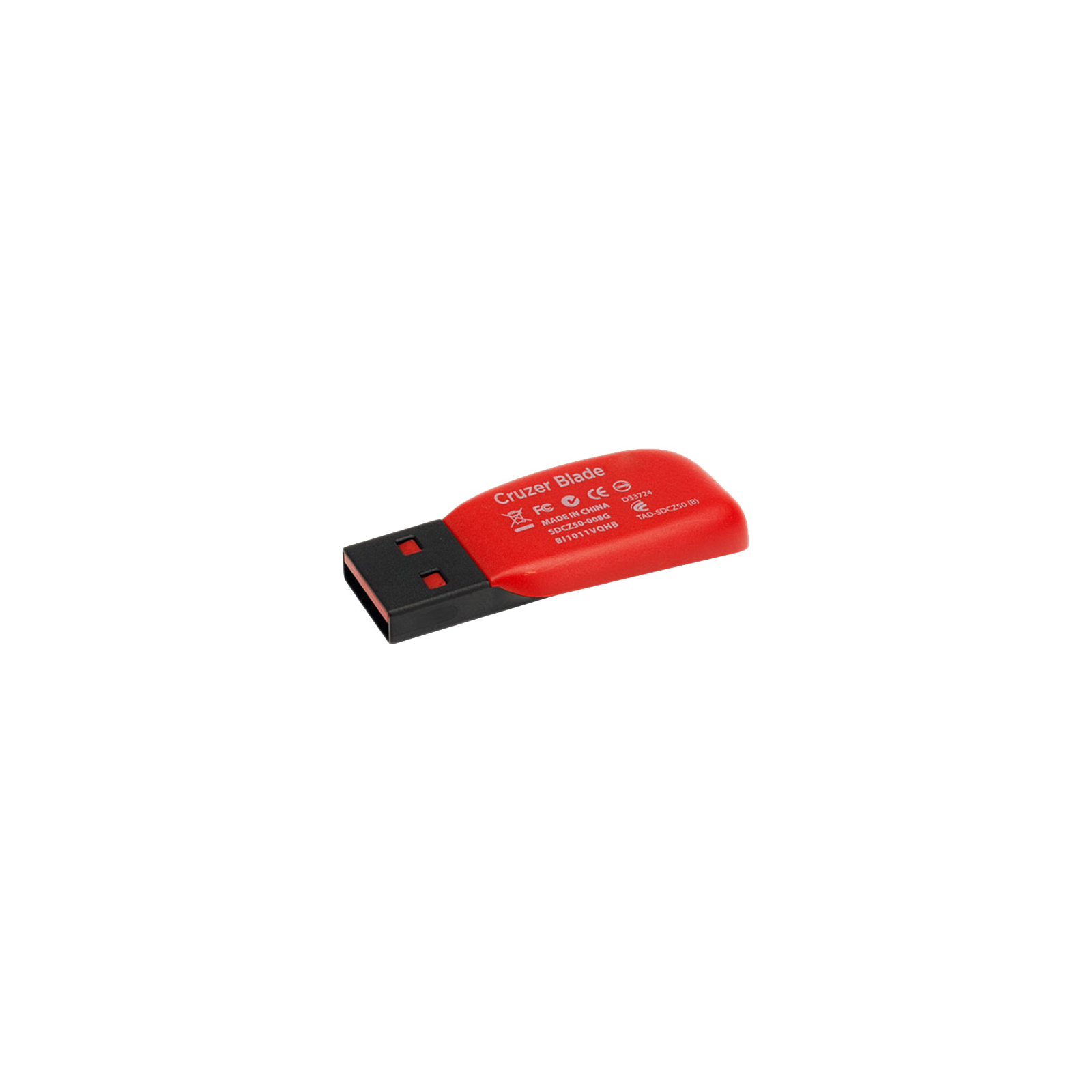 USB флеш накопитель SanDisk 64GB Cruzer Blade Black/red USB 2.0 (SDCZ50-064G-B35) изображение 6
