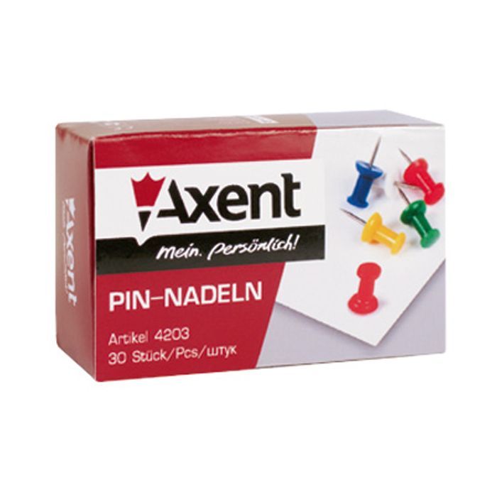 Кнопки Axent push pins, 30 шт. (4203-А) изображение 2