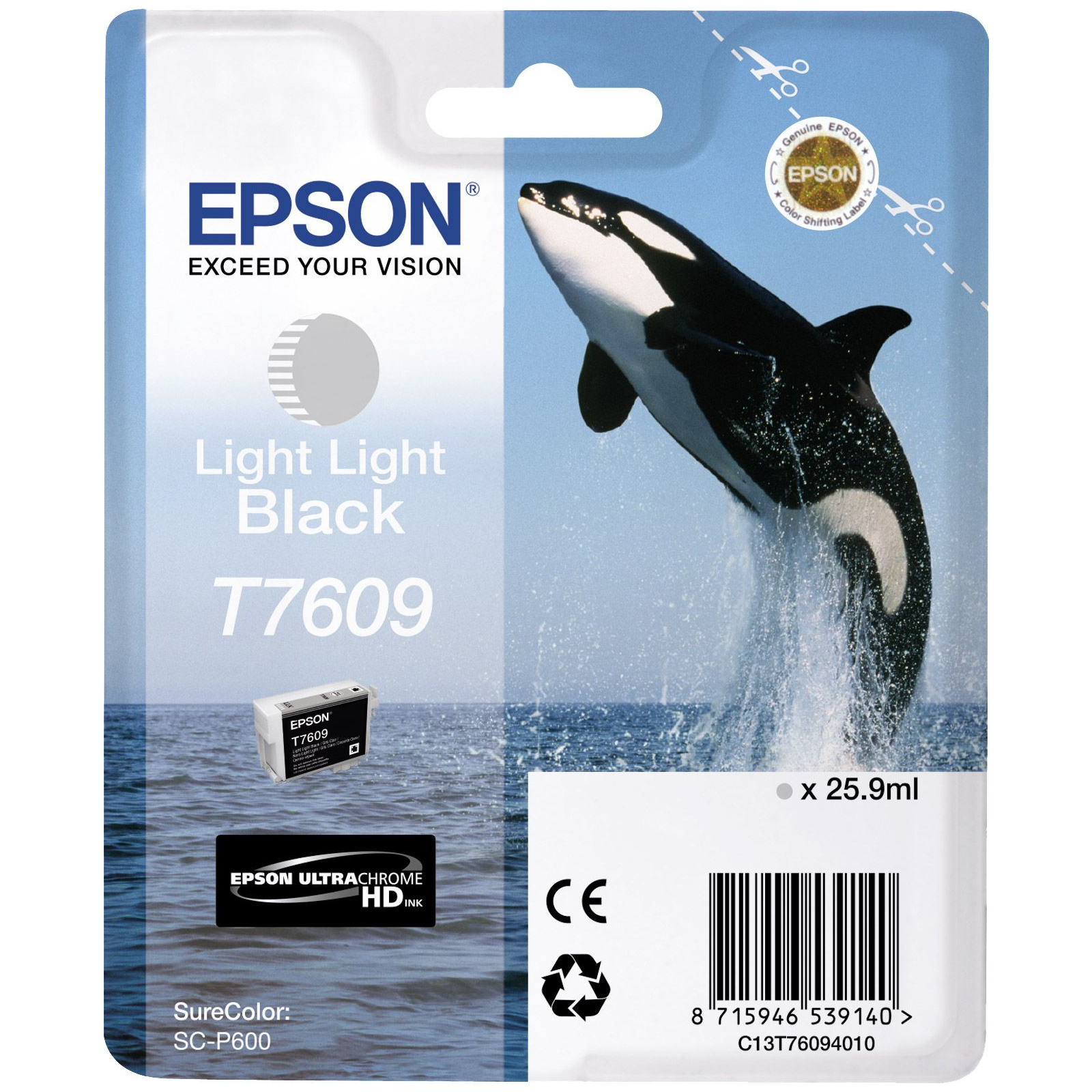 Картридж Epson SureColor SC-P600 light grey (C13T76094010)