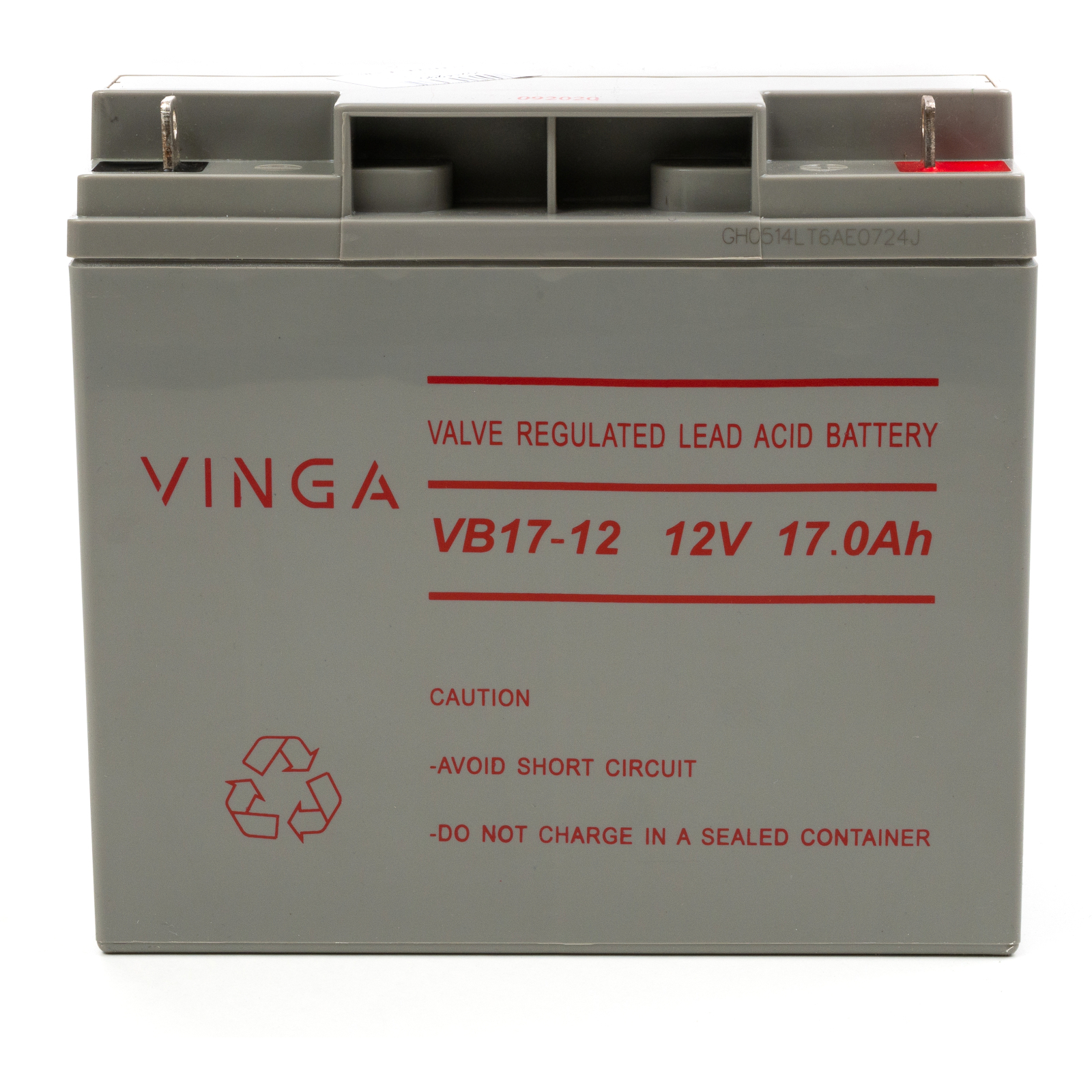 Батарея к ИБП Vinga 12В 17 Ач (VB17-12) изображение 3
