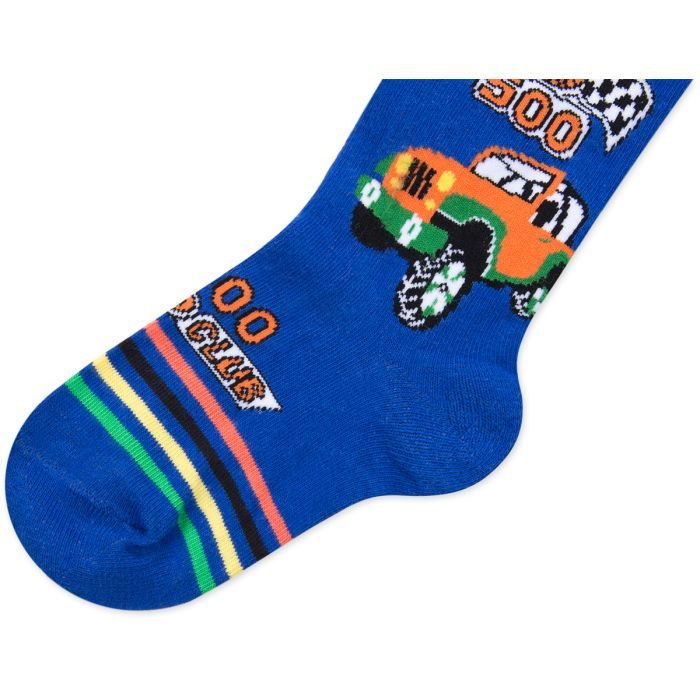 Колготки дитячі Bross з машиною сині (10848-5-7B-blue) зображення 2