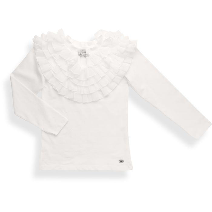 Кофта дитяча Breeze з шифоновими рюшами (9270-164G-cream)