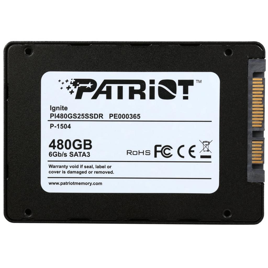 Накопичувач SSD 2.5" 480GB Patriot (PI480GS25SSDR) зображення 4