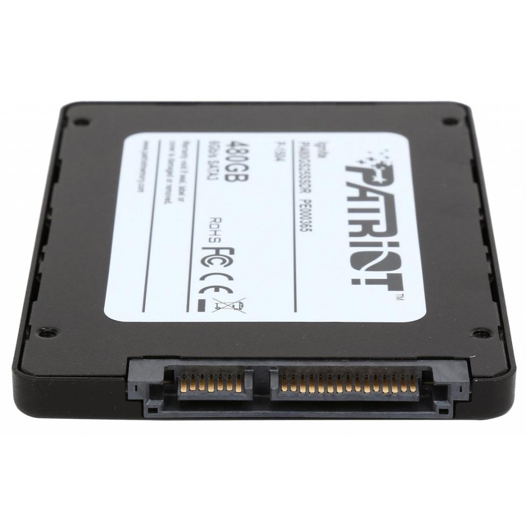 Накопичувач SSD 2.5" 480GB Patriot (PI480GS25SSDR) зображення 5