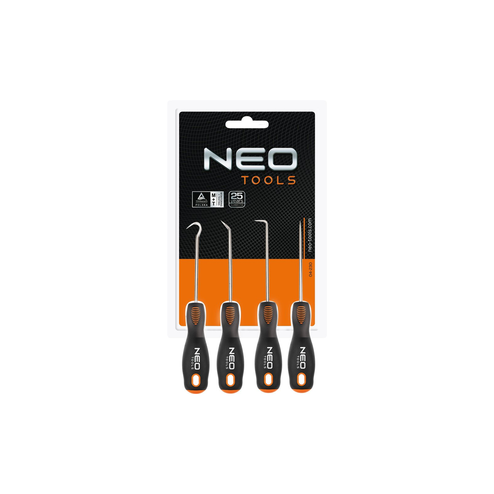Набор инструментов Neo Tools крюки NEO 140 мм, набор 4 шт, (04-230) изображение 6