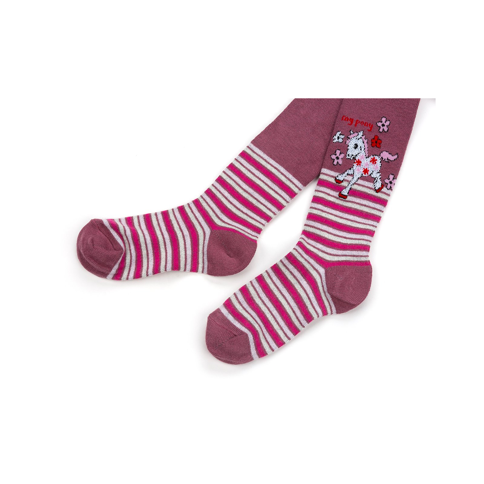 Колготки UCS Socks с пони (M0C0301-0860-110G-white) изображение 2