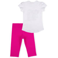 Футболка детская Breeze и капри с собачками и бантиками (10244-116G-pink) изображение 4