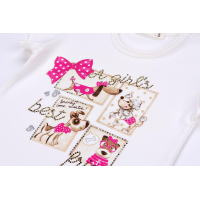 Футболка детская Breeze и капри с собачками и бантиками (10244-116G-pink) изображение 9