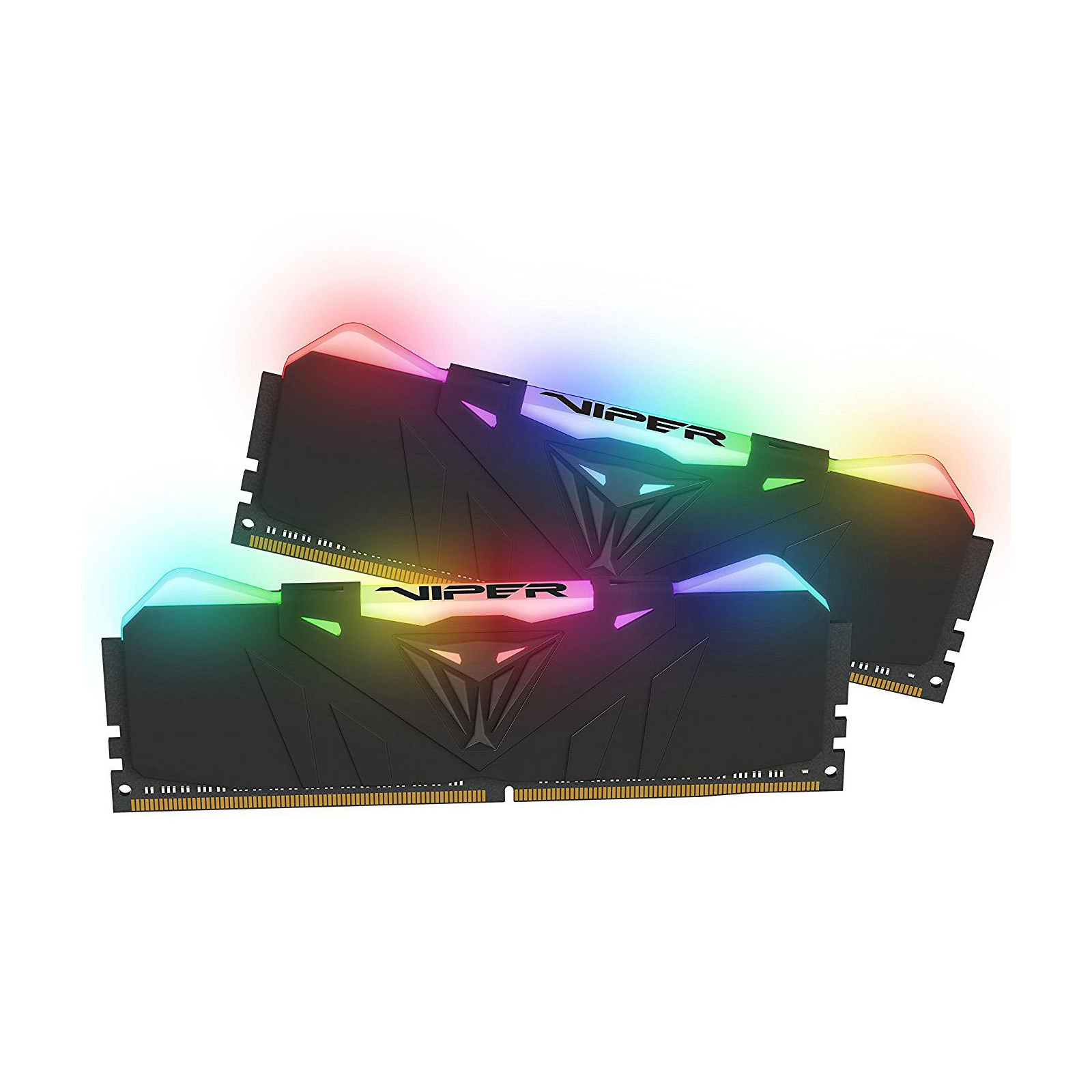 Модуль пам'яті для комп'ютера DDR4 16GB (2x8GB) 3000 MHz Viper RGB Black Patriot (PVR416G300C5K) зображення 3