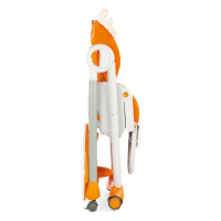 Стульчик для кормления Chicco Polly 2 Start 4-х колесный оранжевый (79205.96) изображение 3