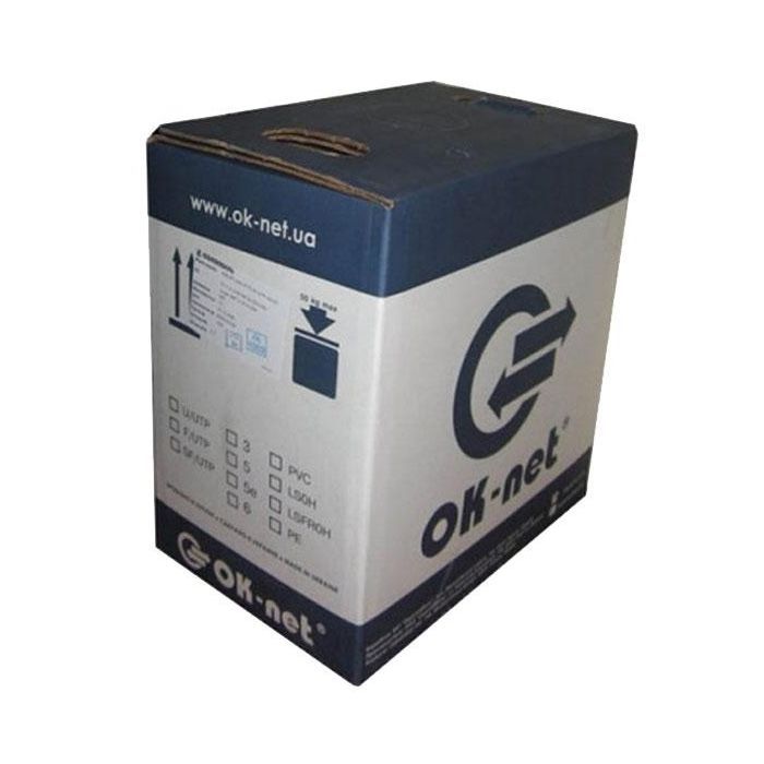 Кабель мережевий OK-Net FTP cat.6 LSOH (F/UTP-cat.6 LSOH) (КПВонг-HFЭ-ВП (250) 4*2*0,57)