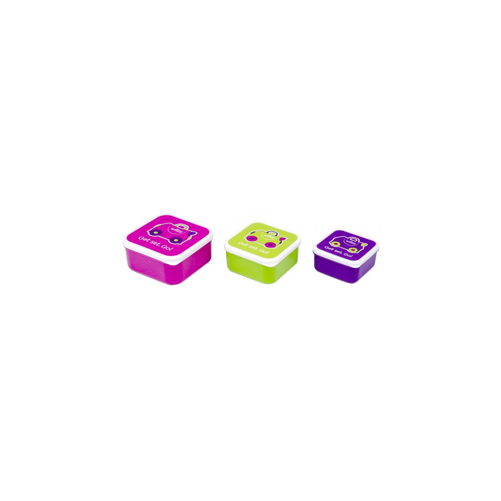 Контейнер для зберігання продуктів Trunki Набор (малиновый, салатовый, фиолетовый) (0300-GB01) зображення 2