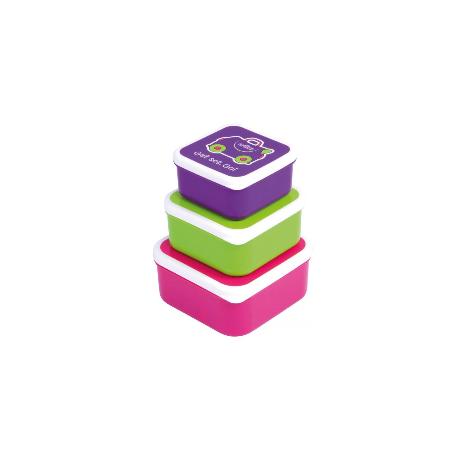 Контейнер для хранения продуктов Trunki Набор (малиновый, салатовый, фиолетовый) (0300-GB01)