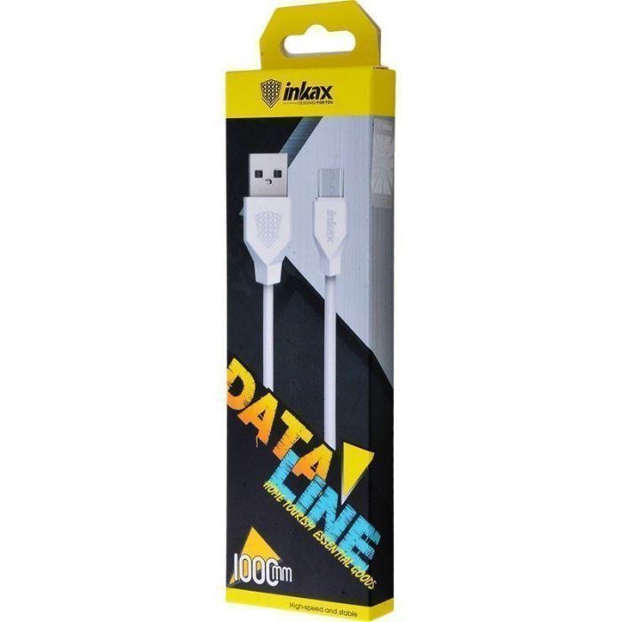 Дата кабель USB 2.0 AM to Micro 5P 2.0m CK-08 White Inkax (F_62189) изображение 2