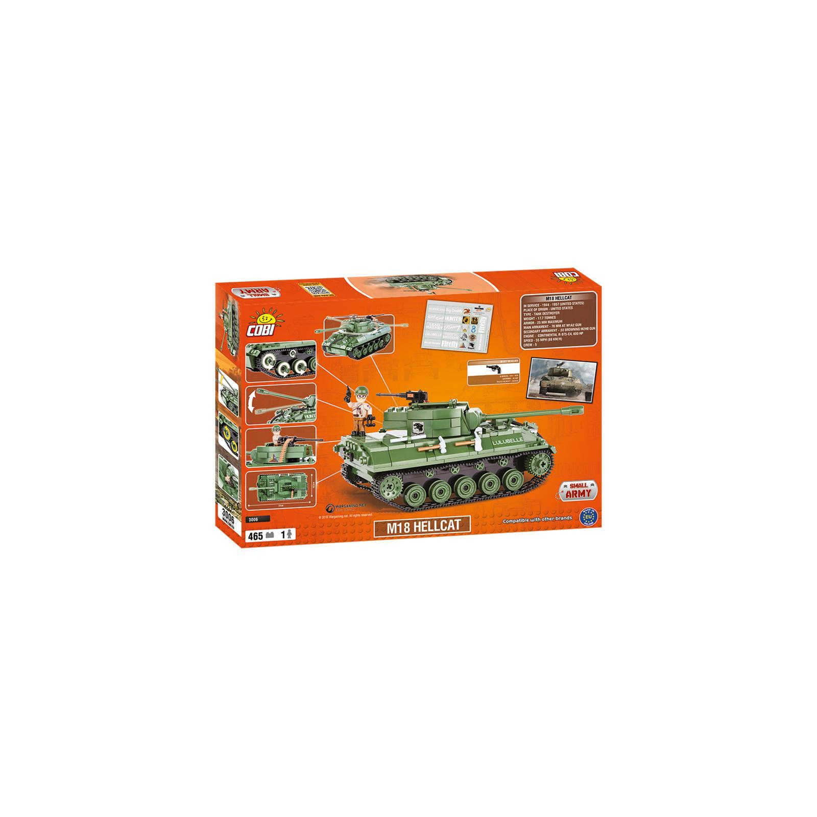 Конструктор Cobi World Of Tanks САУ М18 Хеллкет, 465 дет (5902251030063) зображення 6