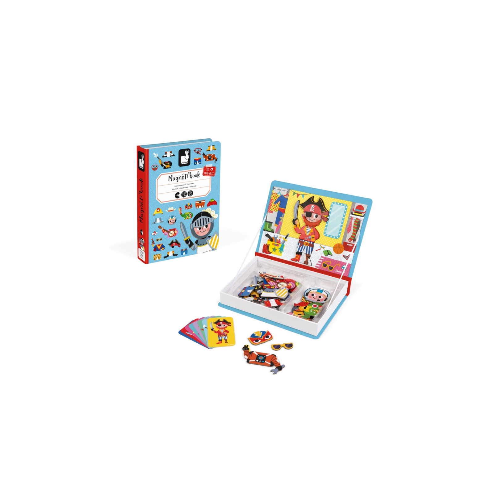 Развивающая игрушка Janod Магнитная книга Наряды для мальчика (J02719) изображение 5
