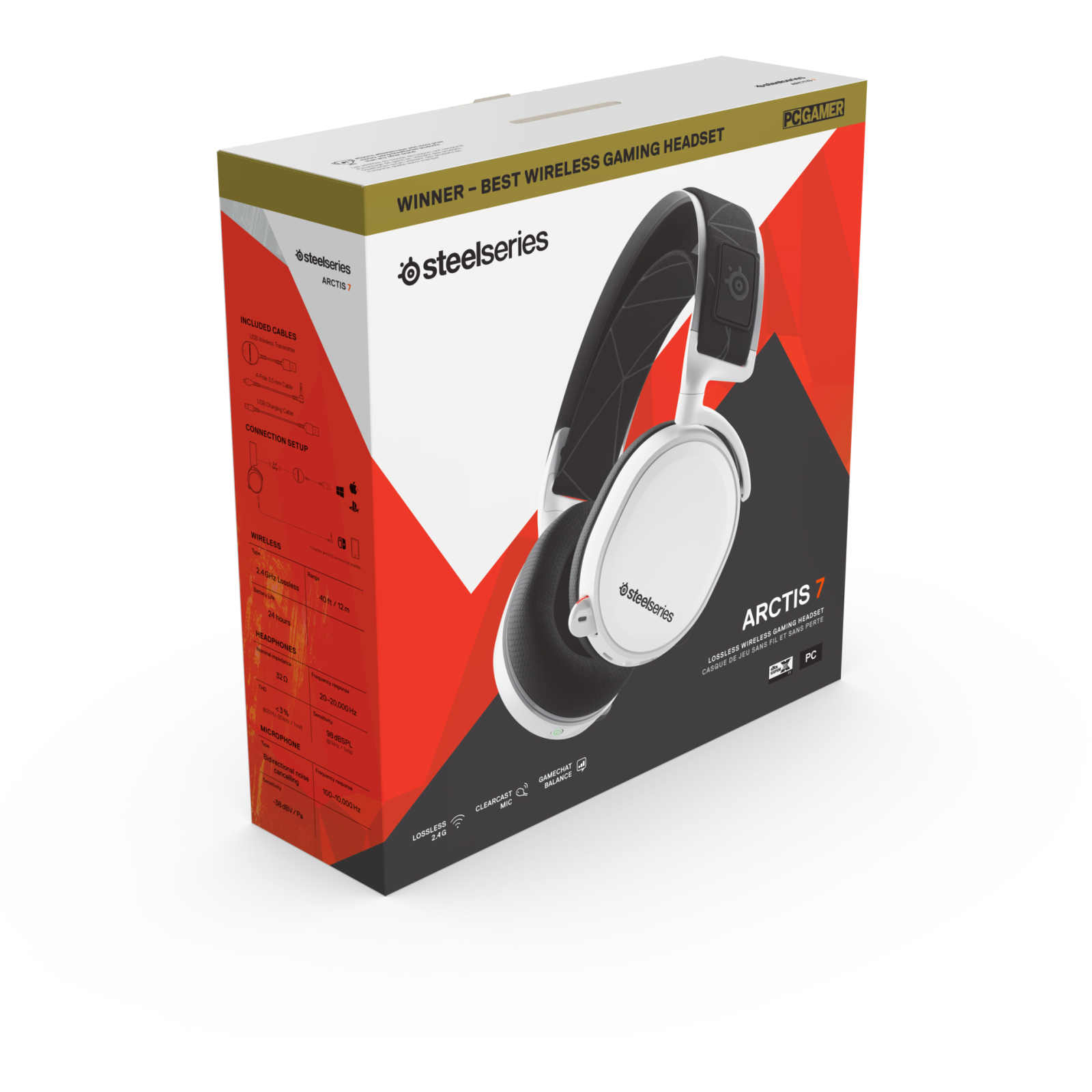 Навушники SteelSeries Arctis 7 White 2019 Edition (61508) зображення 5