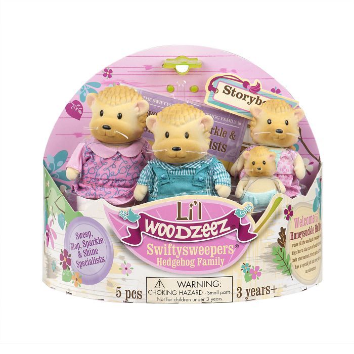 Фигурка Li'l Woodzeez Семья Ежиков (6002M) изображение 2
