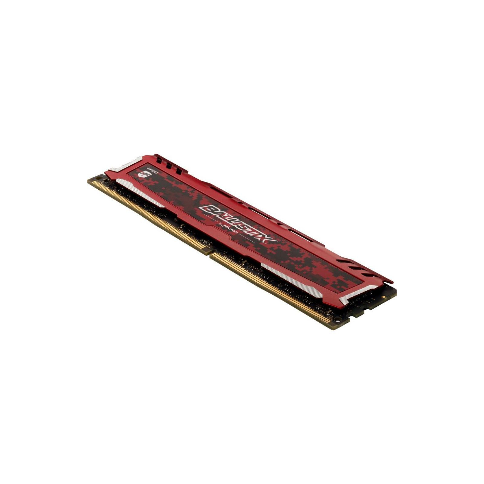 Модуль памяти для компьютера DDR4 16GB (2x8GB) 3000 MHz Ballistix Sport Red Micron (BLS2K8G4D30AESEK) изображение 4