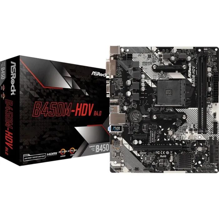 Материнская плата ASRock B450M-HDV R4.0 изображение 2