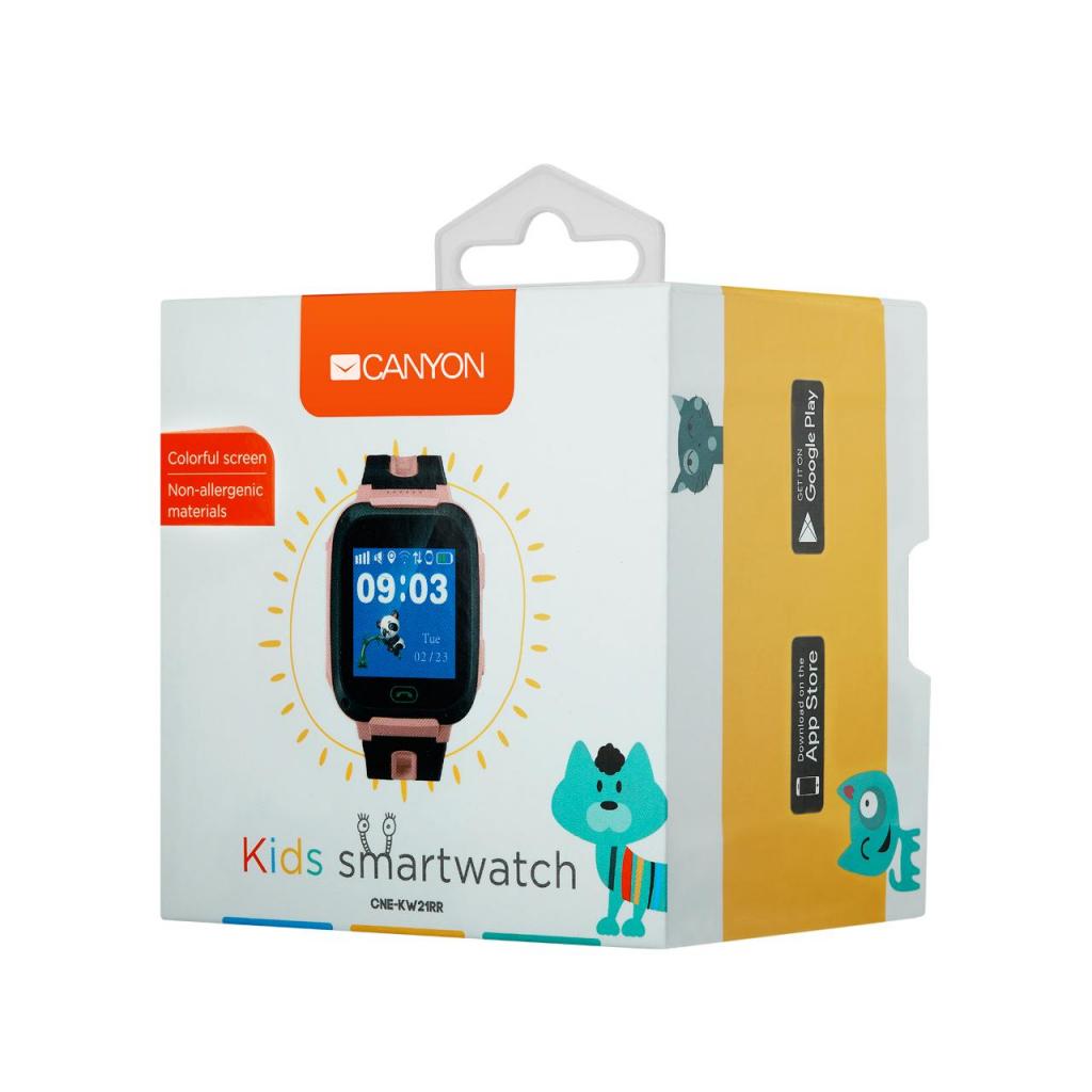 Смарт-часы Canyon CNE-KW21RR Kids smartwatch Pink (CNE-KW21RR) изображение 4